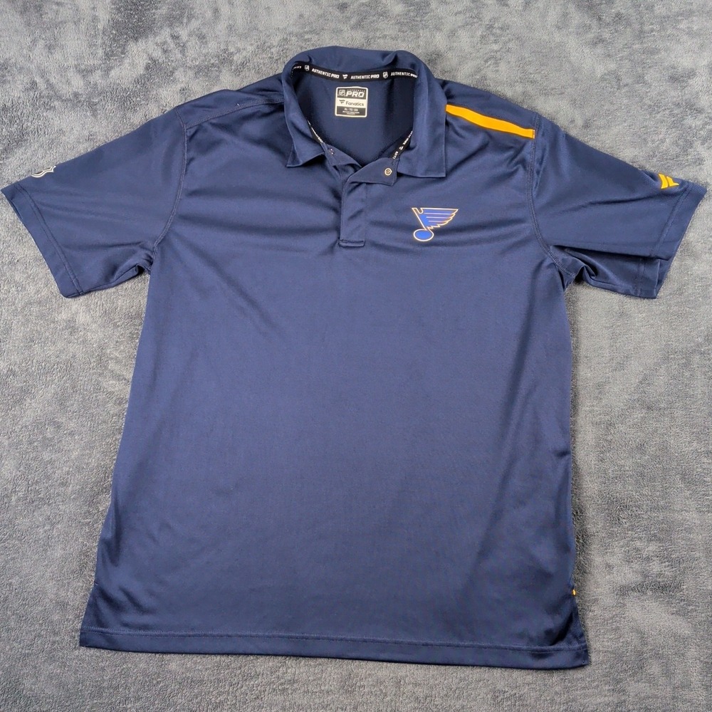 Fanatics St Louis Blues Mens Size XL Short Sleeve Logo Shirt NHL